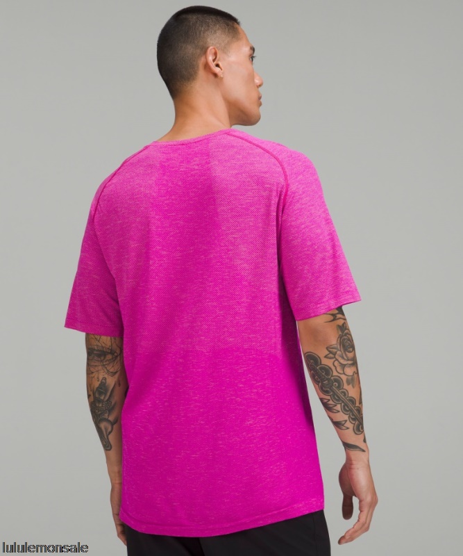 Lululemon Deutschland DELULU773 | Pink Clay Metal Vent Tech Kurzarmshirt 20